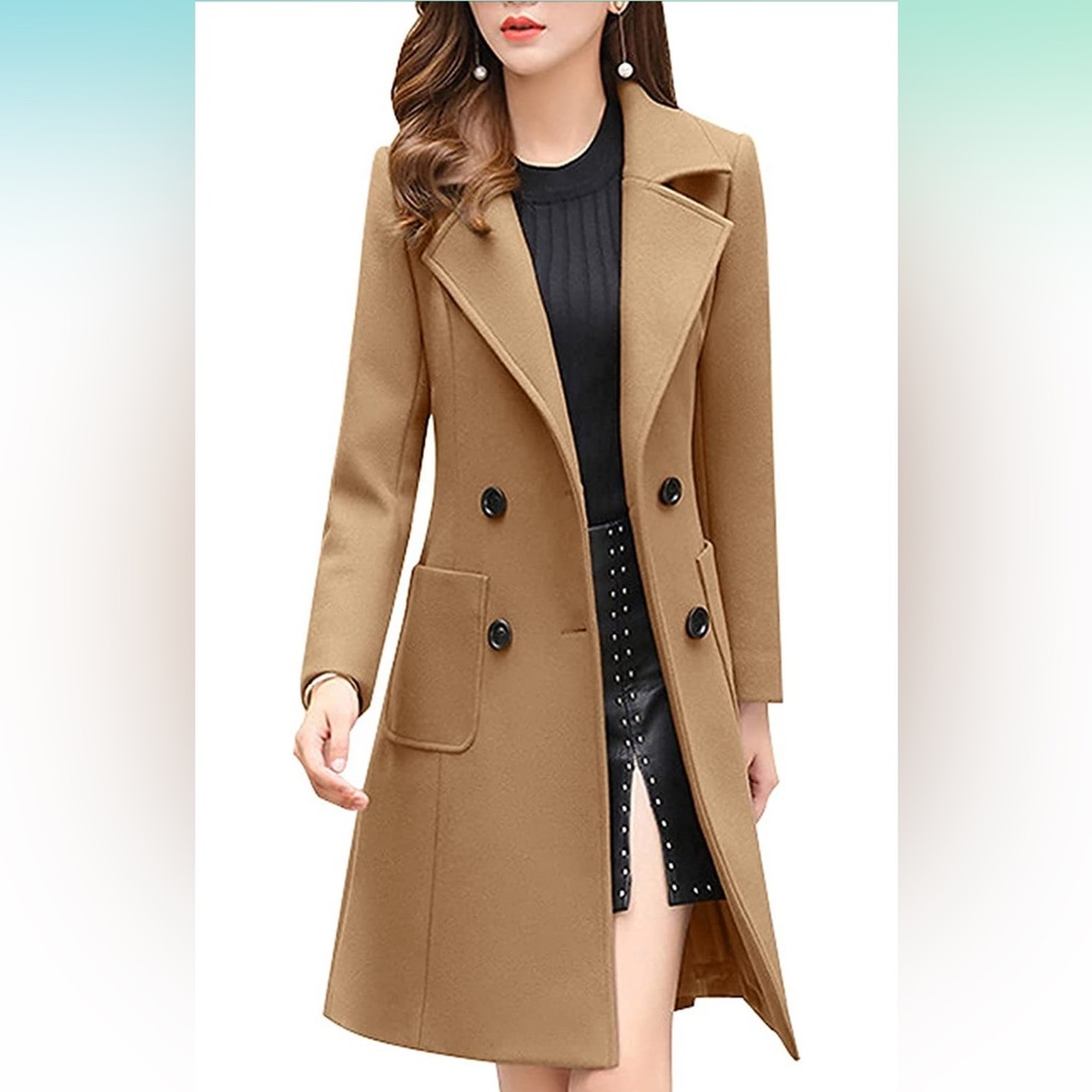 Chouyatou Brown Wool Blend Coat